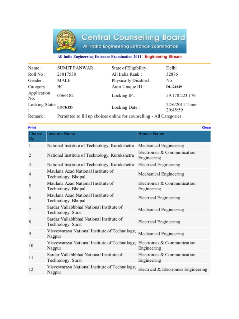All India Engineering Entrance Examination 2011 | PDF | Science And ...