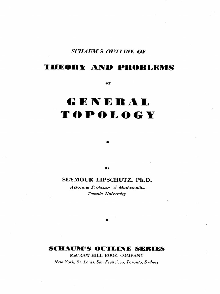 Schaum General Topology | PDF