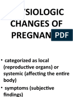 Physiologic Changes of Pregnancy