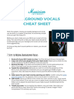 Background Vocals Cheat Sheet