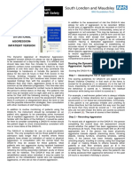 Practice Development Improving Patient and Staff Safety. DYNAMIC APPRAISAL OF SITUATION AL AGGRESSIONINPATIENT VERSION. NHS Foundation Trust.