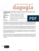 A Indelével Relação Entre Trabalho e Formação. O Caso Do Centro de Formação de Uma Grande Empresa