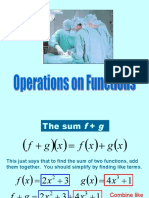 Finding the Sum, Difference, Product and Quotient of Functions