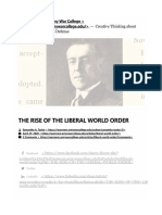 THE RISE OF THE LIBERAL WORLD ORDER