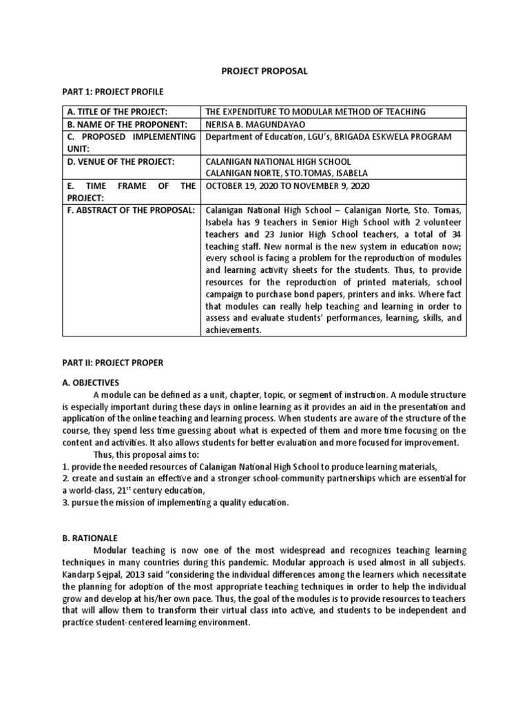 LEARNING RESOURCE PROJECT PROPOSAL SAMPLE PDF visual data 5