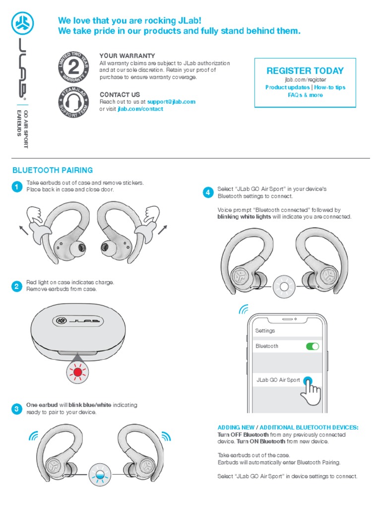 How to Pair JLab Sport Earbuds With a Laptop