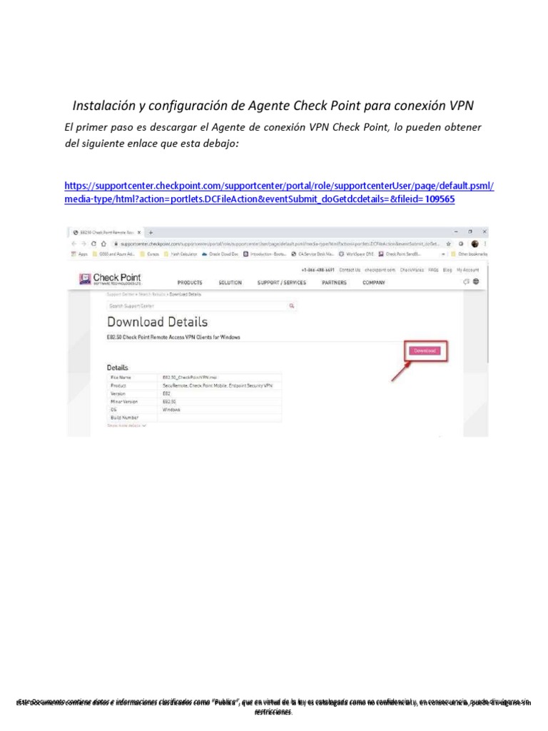 Instalación de VPN Check Point | PDF | Red privada virtual | Internet