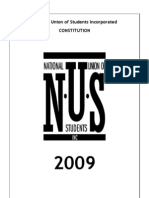National Union of Students Incorporated 2009