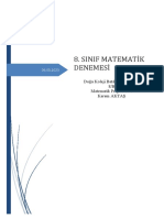 LGS Deneme Sınavı - 1 - Sayısal