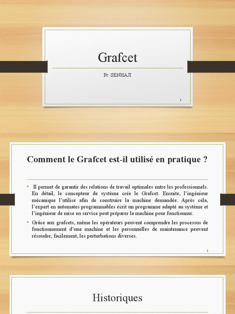 Utilisation et logiciels du Grafcet | PDF | Automate programmable ...