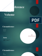 Circumference, Area, and Volume by Bermundo