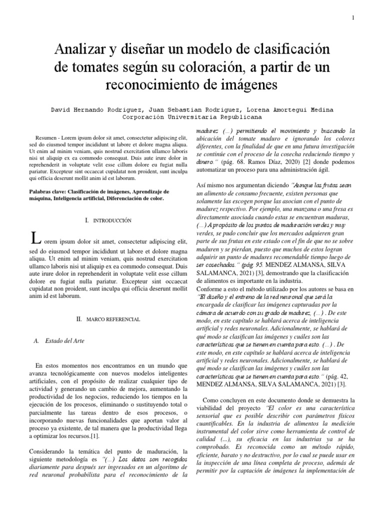 IEEE Inteligencia Artificial I | PDF | Red neuronal artificial ...