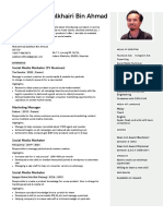 BRG2 Cool Gray White Marketing Manager A4 Resume