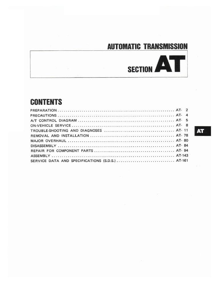 Re4r03a Jr403e Transmission | PDF