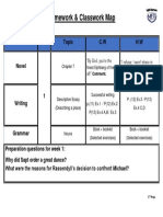 Classwork and Homework Map