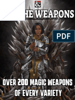 All The Weapons- homebrew magical weapons