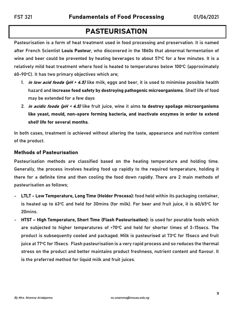 Fundamentals of Food Processing PDF Ionizing Radiation Absorbed Dose