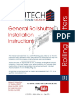 Roller Shutter - Installation Instructions