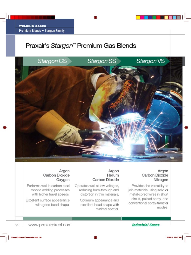 Praxair Stargon PDF Welding Construction