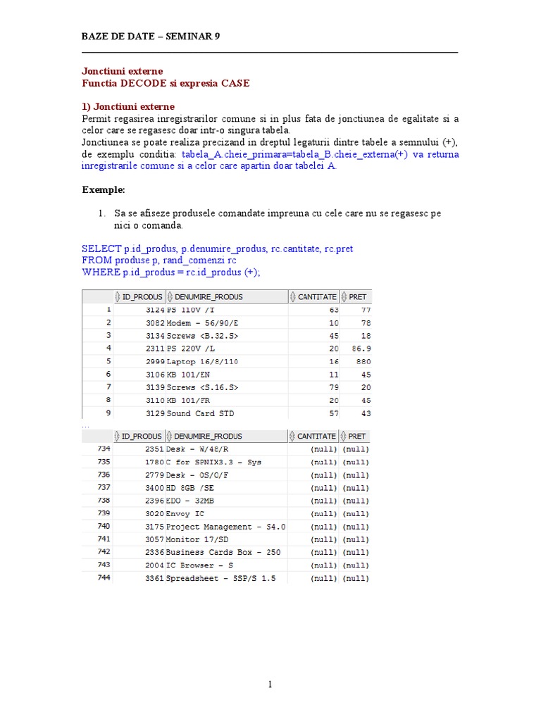 Seminar 9 DECODE CASE - ASE | PDF