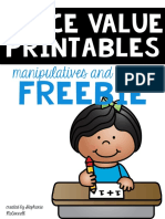 Manipulatives and Posters: Freebie