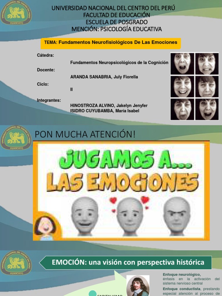 Bases Neurológicas de Las Emociones | PDF | Las emociones | Amígdala