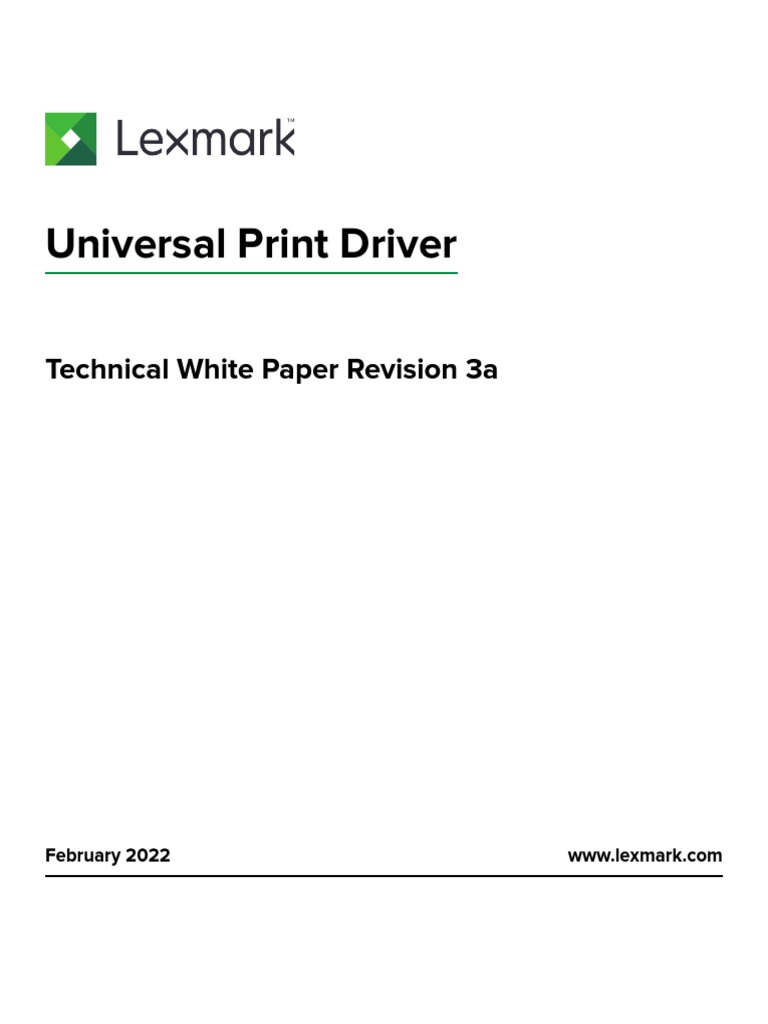 Lexmark UPD 3a TWP en | PDF | Citrix Systems | Printer (Computing)