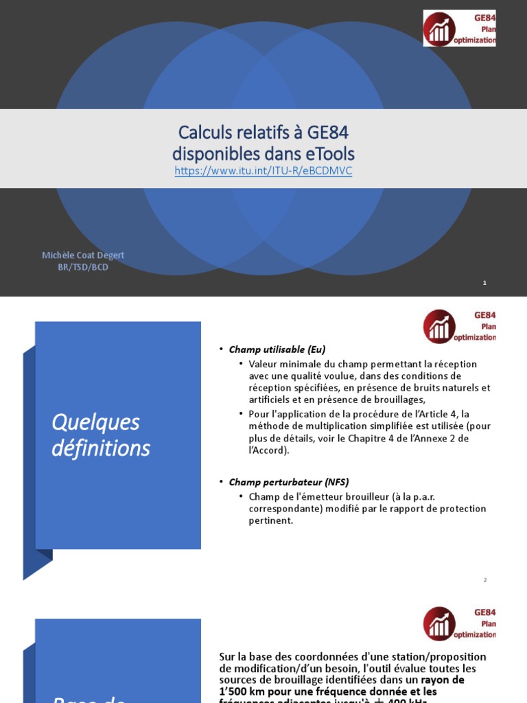Outils GE84 Dans ETools | PDF | Radio | Ingénierie électronique