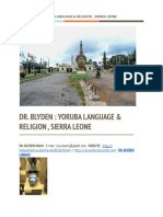 Dr. Blyden: Yoruba Language and Religion, Sierra Leone