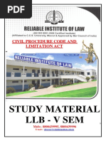 Civil Procedure Code and Limitation Act