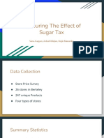 Measuring The Effect of Sugar Tax