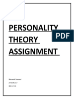 Personality Theory Assignment - Himanshi Sumrani - 1073 - 3B Final