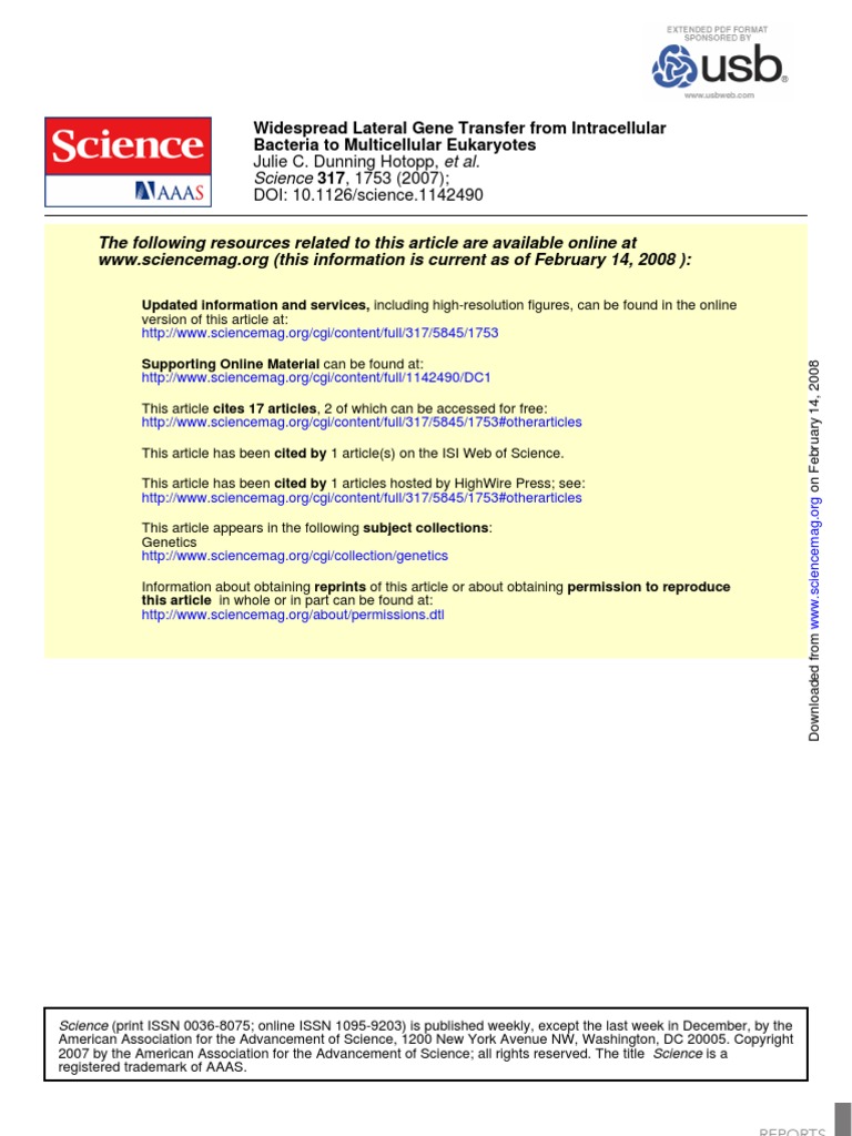 LSM1102 - Widespread Lateral Gene Transfer From Intracellular Bacteria ...