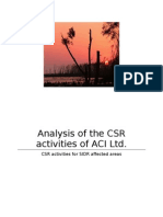 CSR Activities of ACI Limited