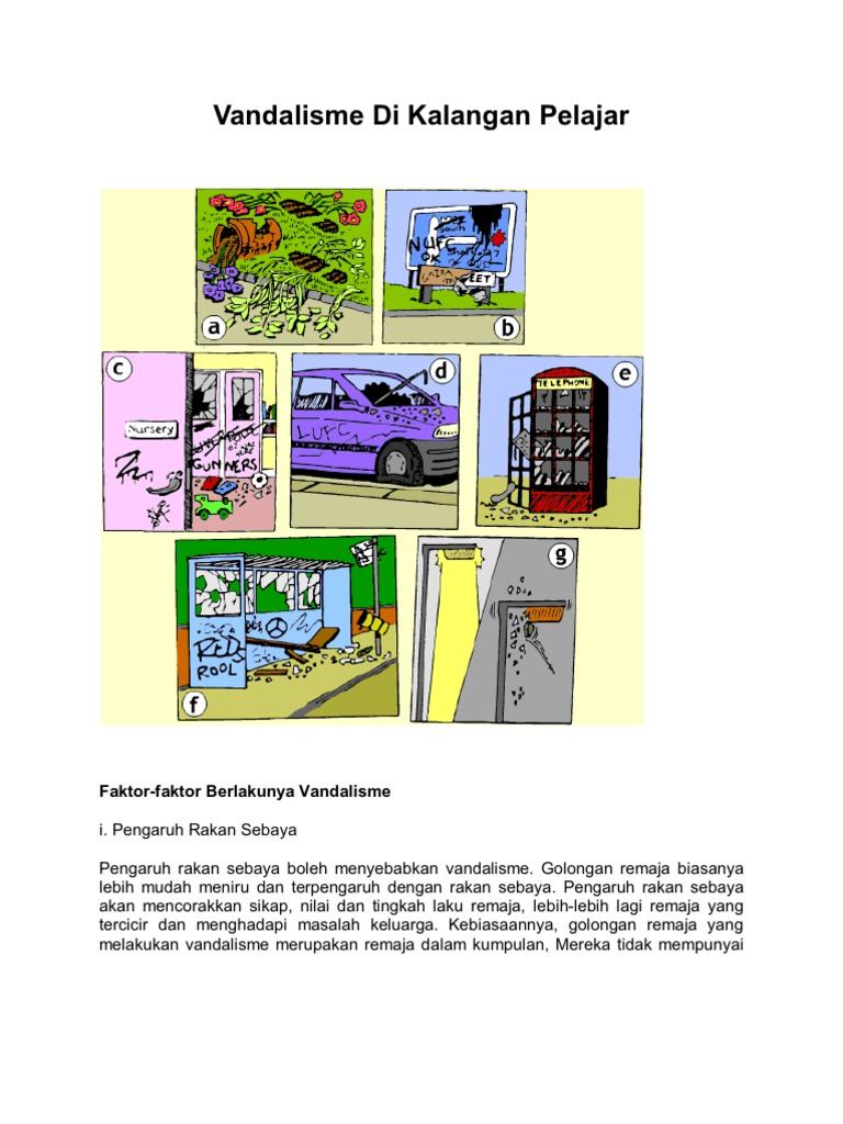 Vandalisme Di Kalangan Pelajar Pdf