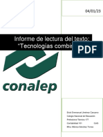 Informe de Lectura Del Texto: Tecnologías Combinadas