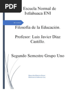 Filosofia de La Educación