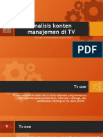 Analisis Konten Manajemen Di TV