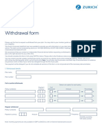 Standard Withdrawal Form
