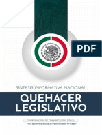 Quehacer Legislativo: Síntesis Informativa Nacional