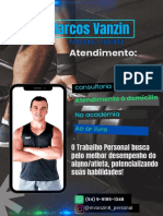 Panfleto Personal Trainer Cinza Moderno