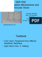 GEK1532 Color Vision &amp; Binocular Vision