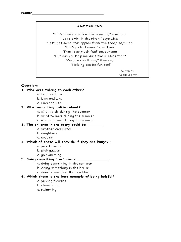 Silent reading pdf