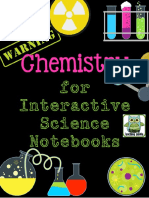 Chemistry For Interactive Notebooks