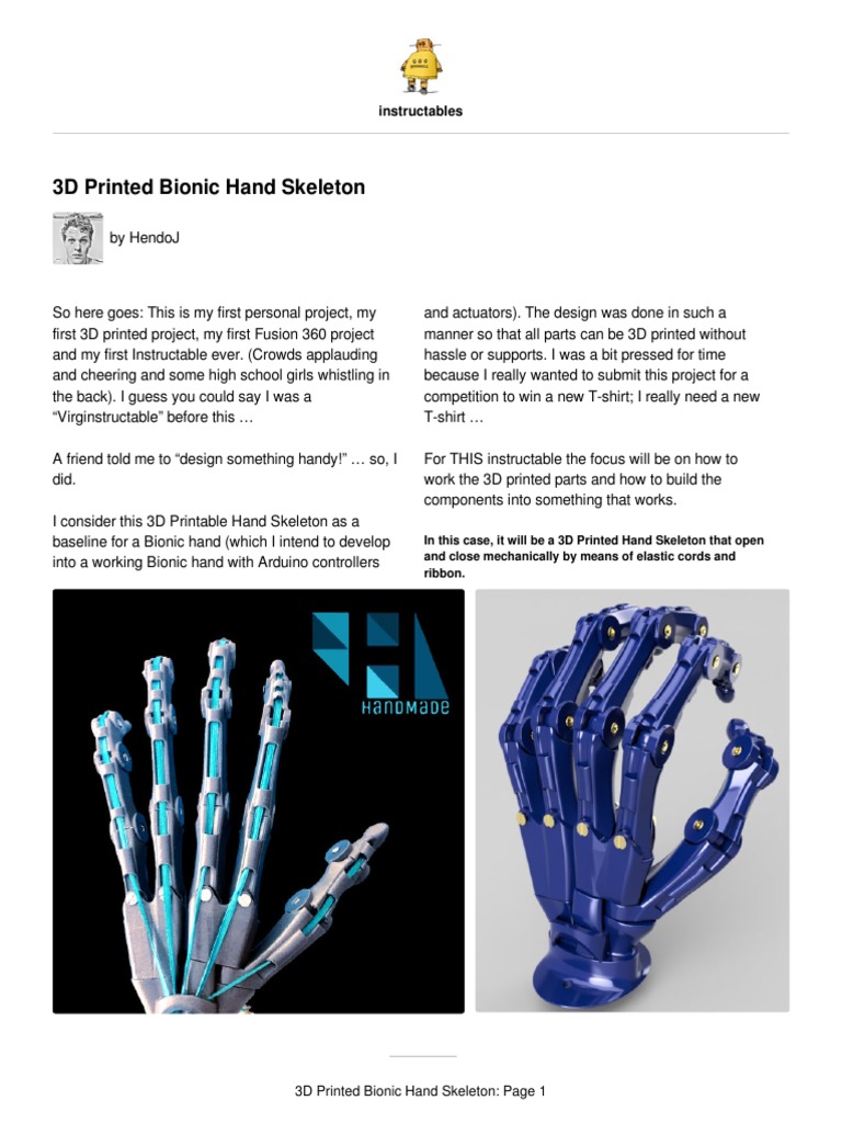 Articulated Skeleton Hand : 7 Steps (with Pictures) - Instructables