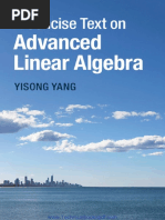 A Concise Text On Advanced Linear Algebra by Yisong Yang