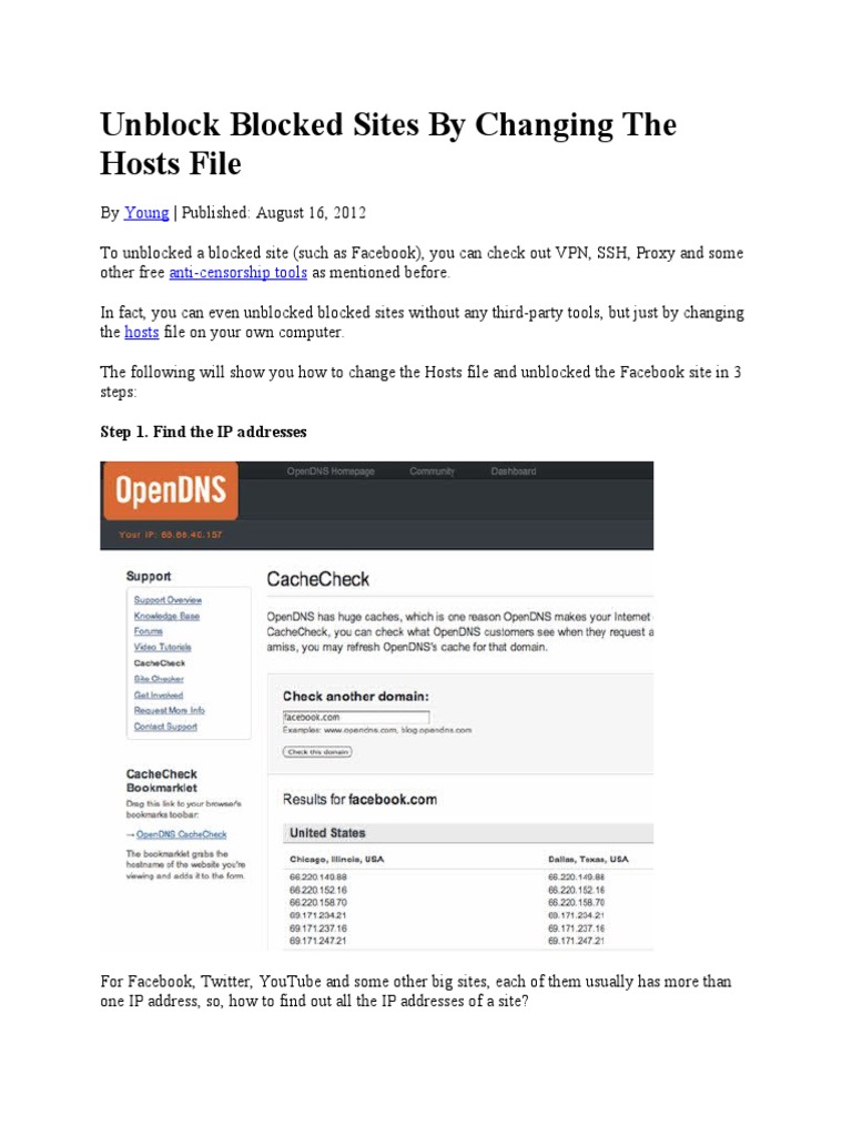 block website hosts file
