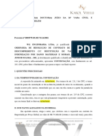 Rescisão contratual contestada