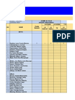 Attendance Monitoring Sheet for Araling Panlipunan 9
