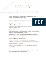 Certificación Emp Seg Libre de Violencia y Discriminación